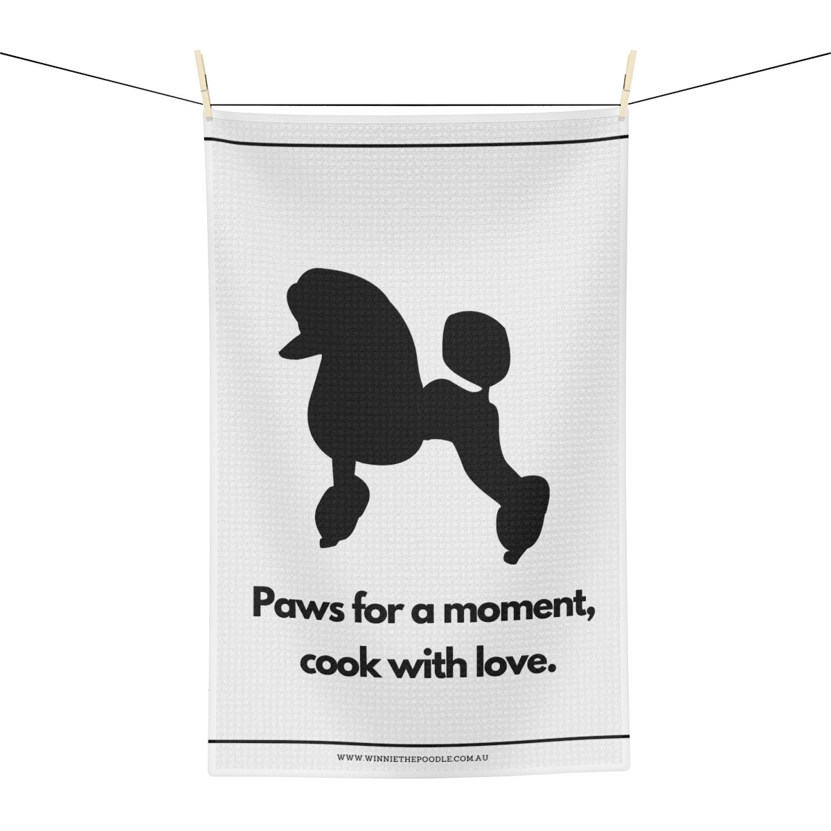 Classic Poodle Tea Towels Winnie